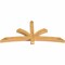 Ekena Millwork Davenport Rough Sawn Timber Gable Bracket, Western Red Cedar, 72"W x 33"H x 4"D x 4"F, 11/12 Pitch GBW072X33X0404DAV00RWR - alternate 4
